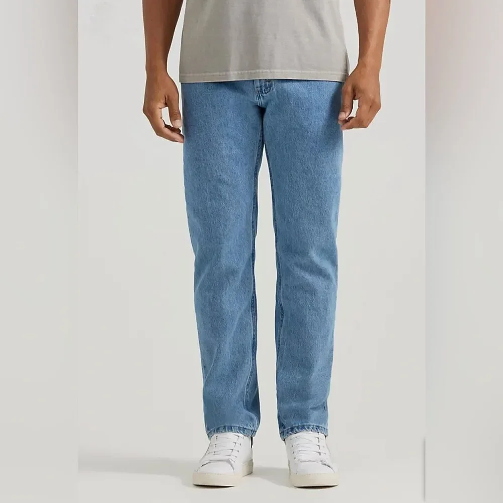 Wrangler 5 Star Premium Denim Regular Fit Blue Jeans Size 36 X 32 (measures 31”)